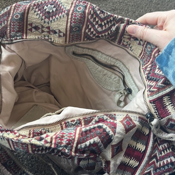 FREE PEOPLE LEATHER & FABRIC BAG - Picture 2 of 5